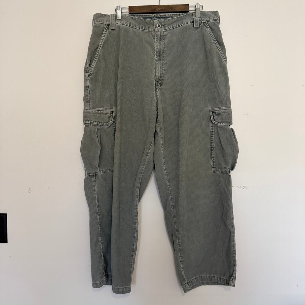 Vintage Levi's Silvertab 90s Y2K Corduroy Cargo Pants Loose Grunge Size 38/30